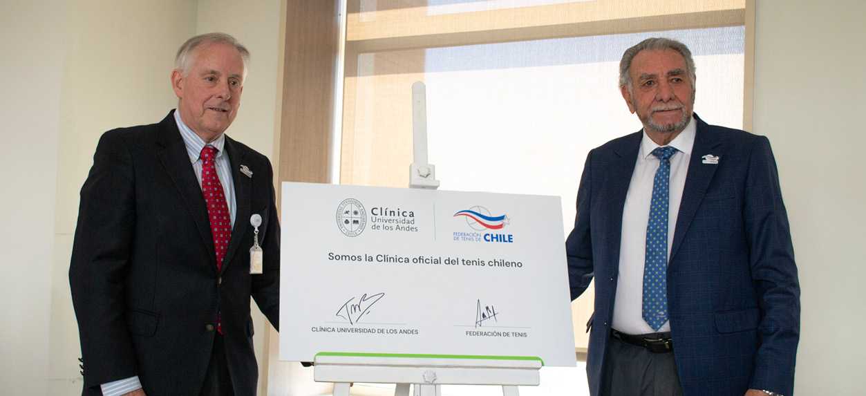Clínica Universidad de los Andes es la clínica oficial del tenis chileno