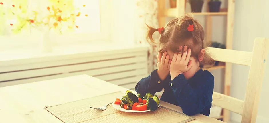 Los niños también pueden sufrir trastornos alimenticios